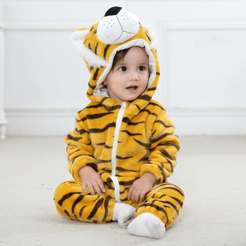 Cozy Baby Rompers - Winter & Autumn (Tiger) - PeppyPebbles