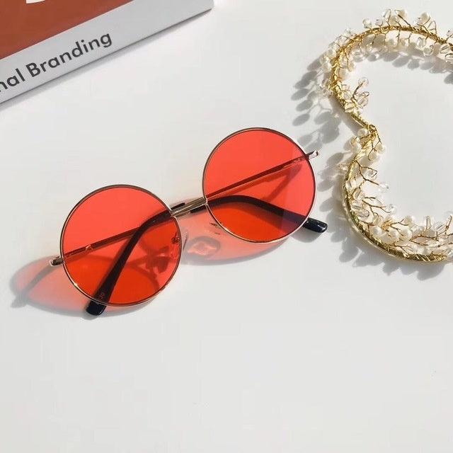 Vintage Round Kids Sunglasses - PeppyPebbles