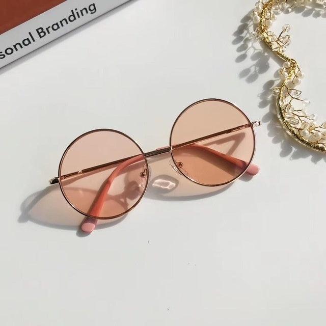 Vintage Round Kids Sunglasses - PeppyPebbles