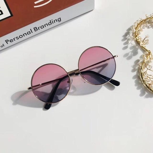 Vintage Round Kids Sunglasses - PeppyPebbles