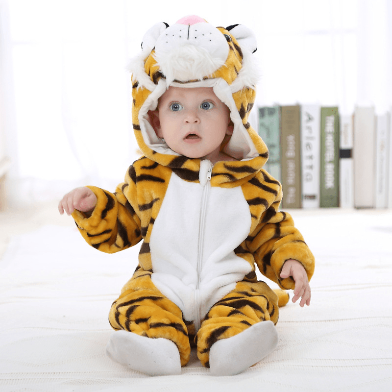 Cozy Baby Rompers - Winter & Autumn (ATiger) - PeppyPebbles