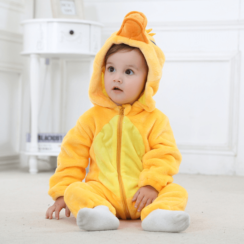 Cozy Baby Rompers - Winter & Autumn (Duck) - PeppyPebbles