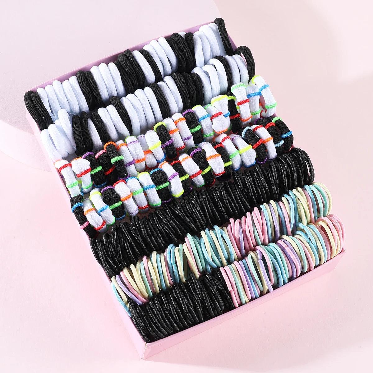 Colorful Kids Hair Bands Set - PeppyPebbles