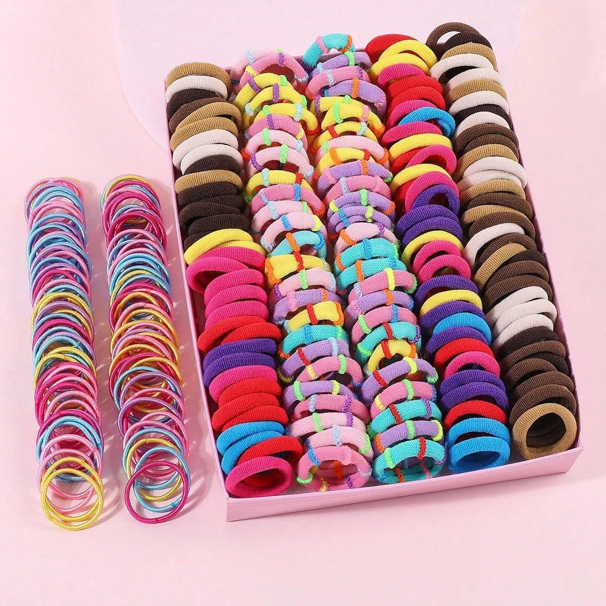 Colorful Kids Hair Bands Set - PeppyPebbles