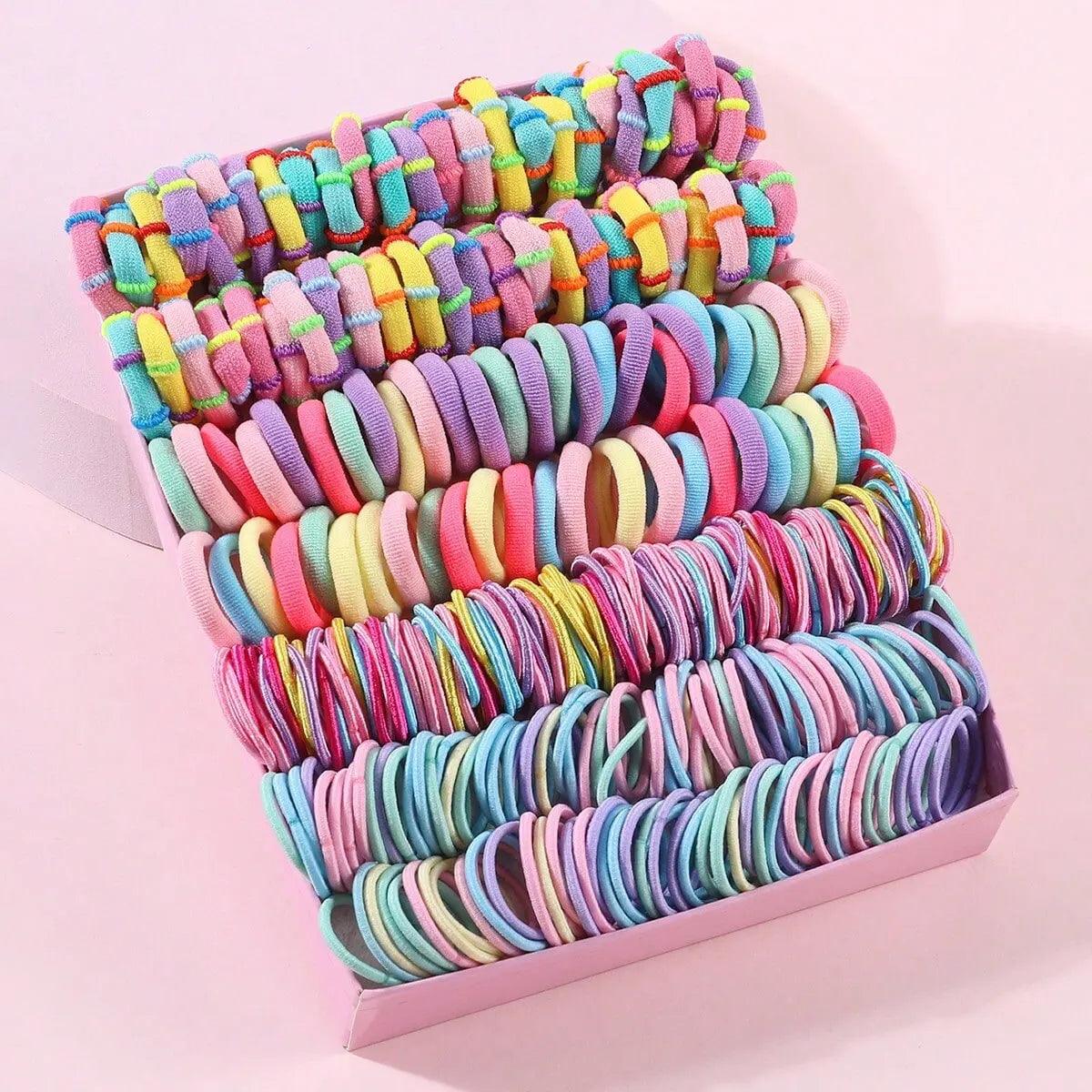 Colorful Kids Hair Bands Set - PeppyPebbles