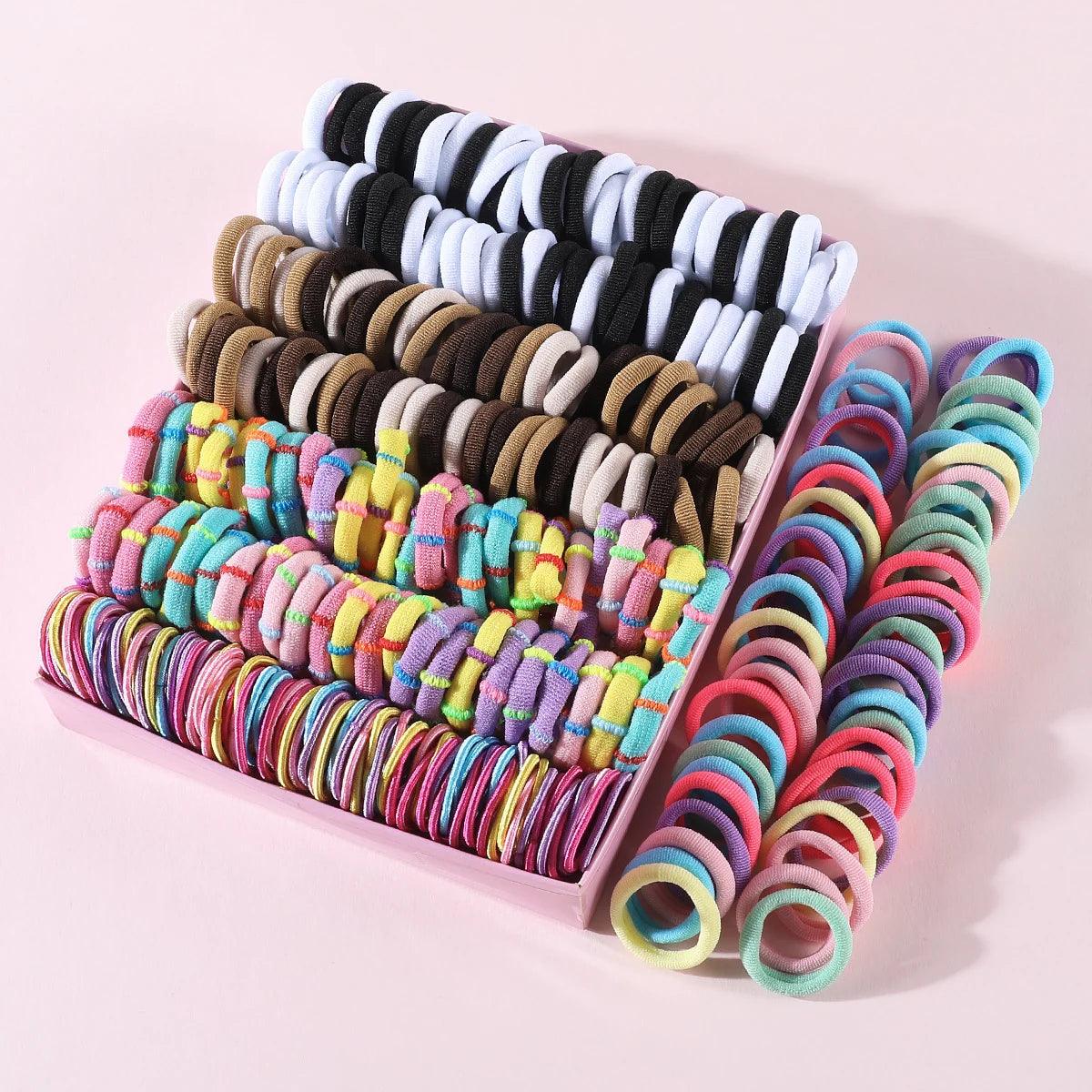 Colorful Kids Hair Bands Set - PeppyPebbles